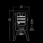 2-Series Gas Vertical Smoker, Red Hammertone