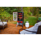 3-Series Gas Vertical Smoker, Red Hammertone