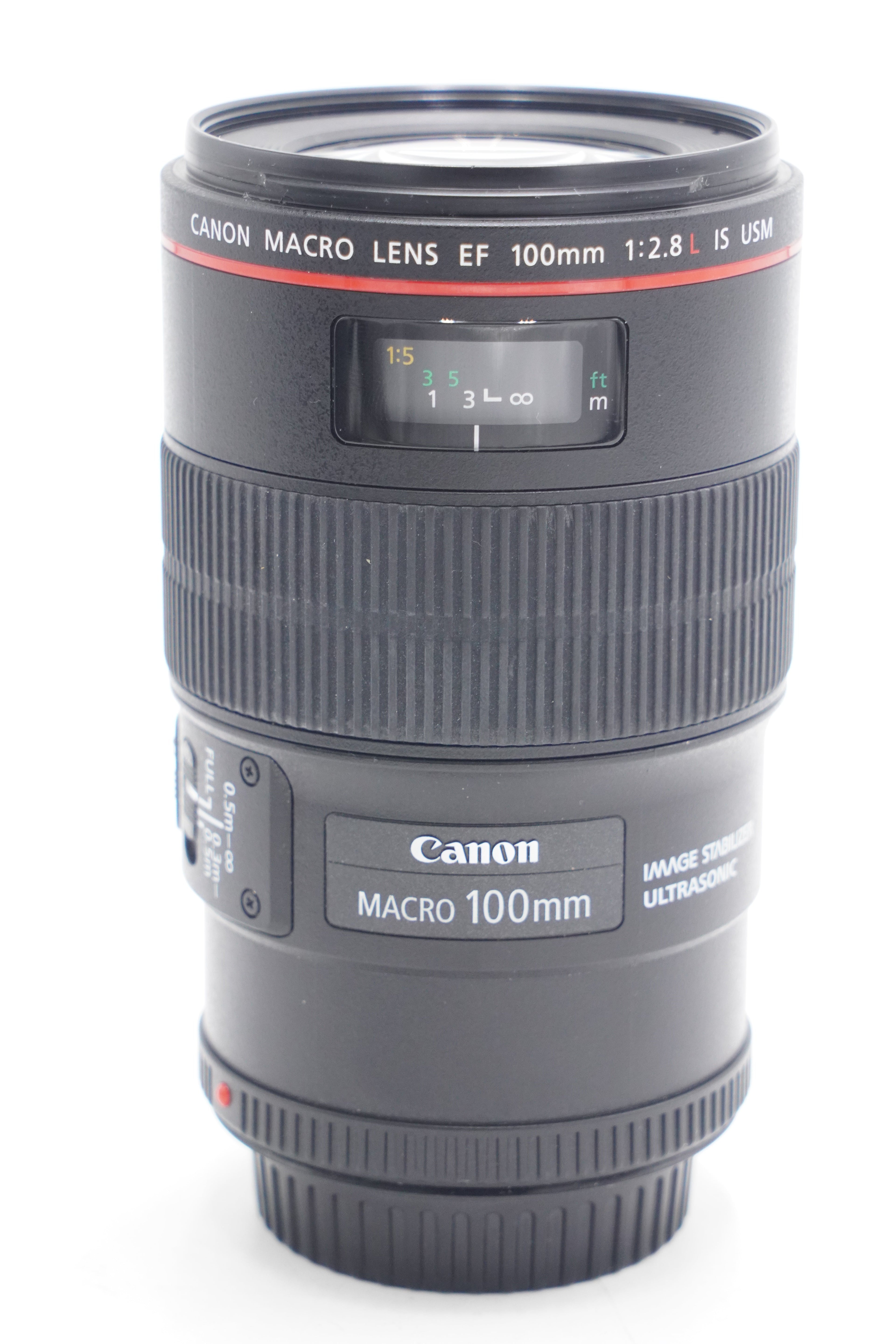 Canon EF100F28LIS-97478 100mm f/2.8 L Macro IS USM EF-Mount Lens, Used