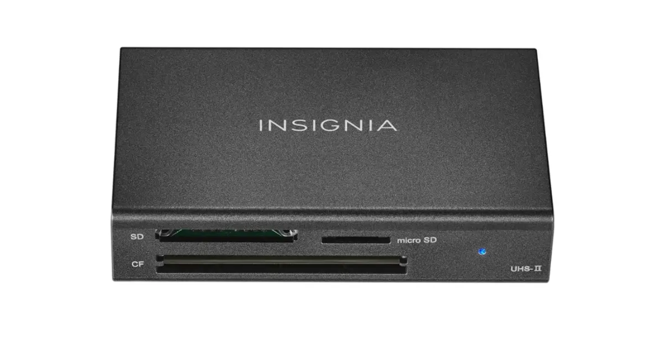 Insignia NSDCR30D3K-18E29M Multi-Card Reader USB 3.0 NS-DCR30D3K, Used