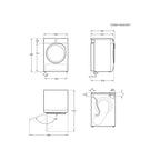 AEG TXH508A4R Series 5000 Freestanding 8kg Heat Pump Tumble Dryer White