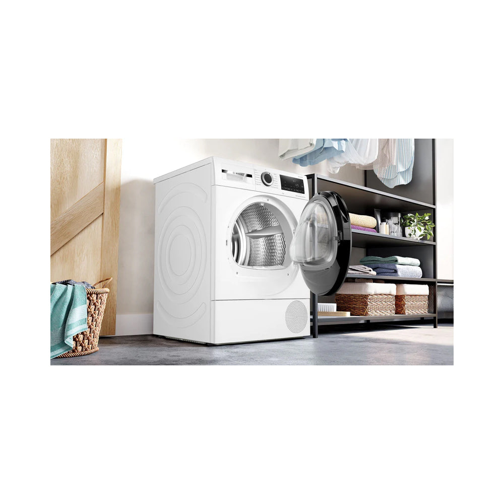 Bosch WQG24502GB Series 6 9kg Heat Pump Tumble Dryer White - A+++ Rated
