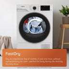 Hotpoint CHD94MGBSUK Fabric Care 9kg Heat Pump Tumble Dryer with HomeWhiz - Graphite