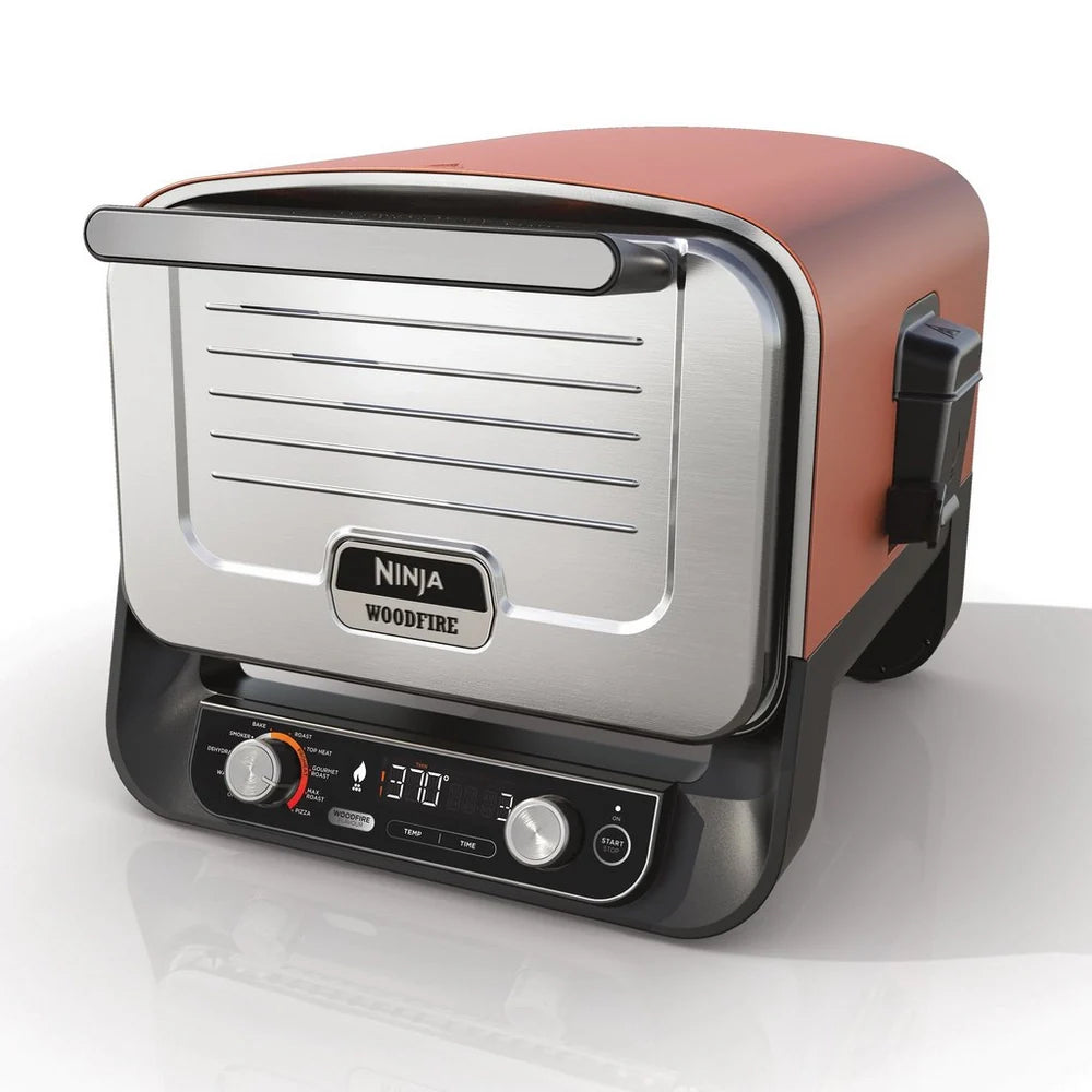 Ninja OO101UK Woodfire Electric Outdoor Oven Artisan Pizza Maker and BBQ Smoker Terracota - CLEARANCE